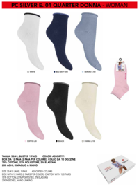 PCSILVER KURZE DAMENSOCKEN Tellini S.R.L. Großhandelskleidung